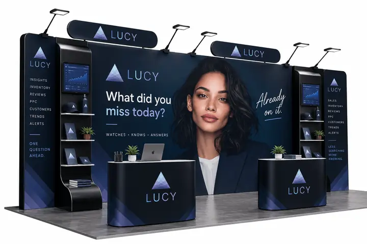 Lucy AI, Trade-show presence · our role: marketing & go-to-market